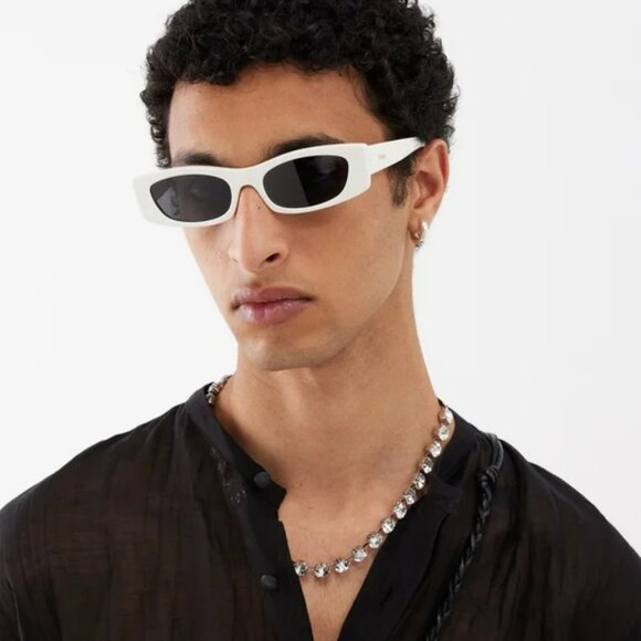 BRAND NEW Celine CL40245U 39A Solid Beige Smoke Geometric Unisex Sunglasses main image 4